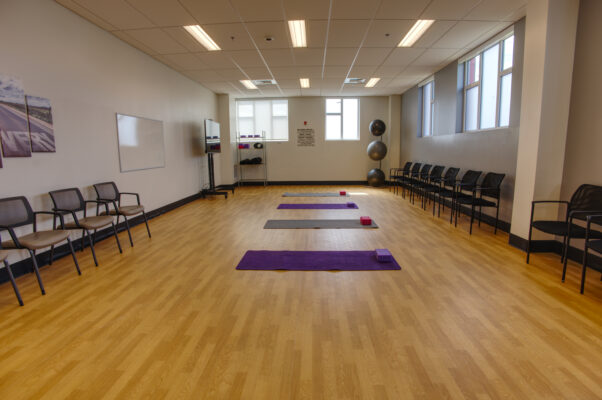 The Recovery Village Cherry Hill at Cooper Drug and Alcohol Rehab near Philadelphia - yoga room (1)